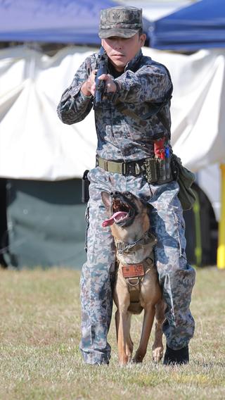 射撃姿勢に合わせた姿勢変化①